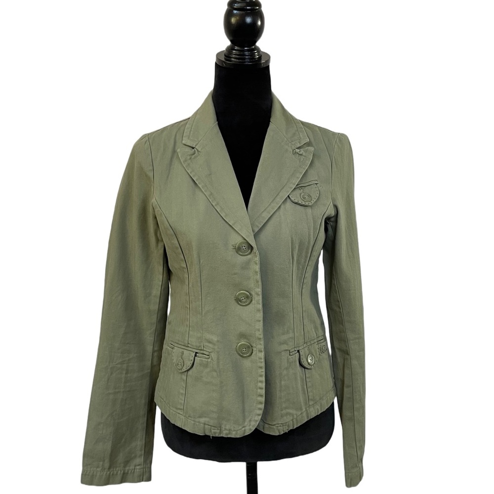 American Eagle Outfitters Olive Green Jacket Blazer Size Medium